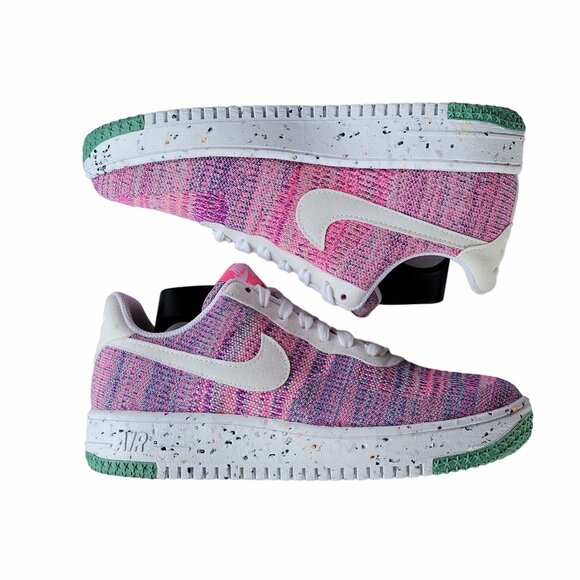❤️Rare Nike AF 1 Crater Flyknit Womens Shoes Sz 7.5 Fuchsia Pink 2020 DC7273-500 - Picture 13 of 15